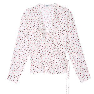 RAILS SIMONE - SMITTEN HEART BLOUSE NWT